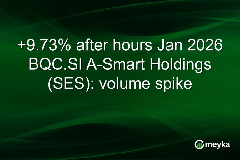 +9.73% after hours Jan 2026 BQC.SI A-Smart Holdings (SES): volume spike