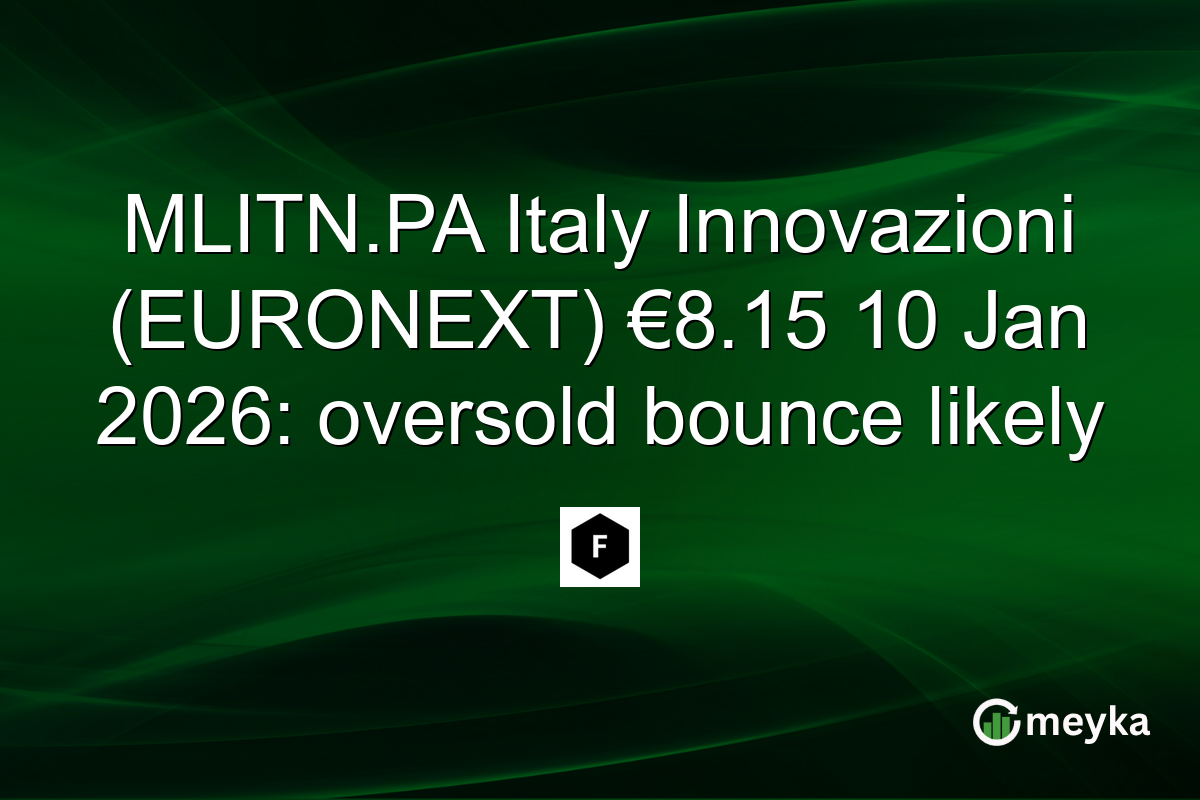 MLITN.PA Italy Innovazioni (EURONEXT) €8.15 10 Jan 2026: oversold bounce likely