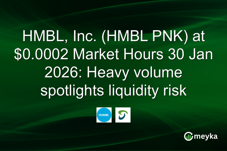 HMBL, Inc. (HMBL PNK) at $0.0002 Market Hours 30 Jan 2026: Heavy volume spotlights liquidity risk