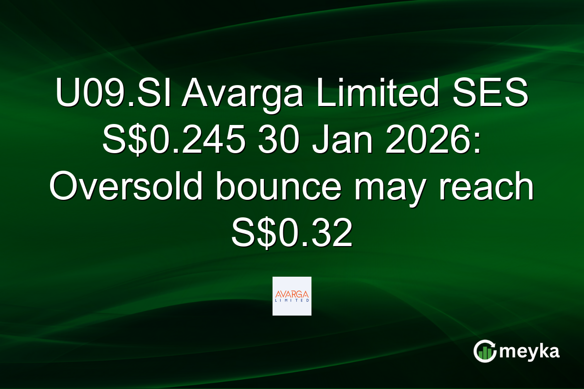 U09.SI Avarga Limited SES S$0.245 30 Jan 2026: Oversold bounce may reach S$0.32