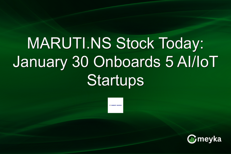 MARUTI.NS Stock Today: January 30 Onboards 5 AI/IoT Startups
