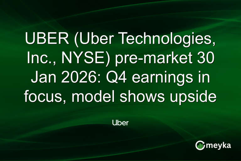 UBER (Uber Technologies, Inc., NYSE) pre-market 30 Jan 2026: Q4 earnings in focus, model shows upside