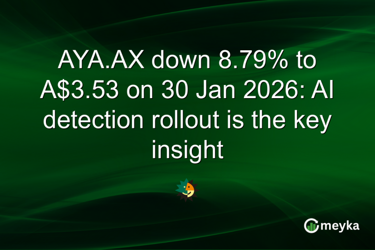 AYA.AX down 8.79% to A$3.53 on 30 Jan 2026: AI detection rollout is the key insight
