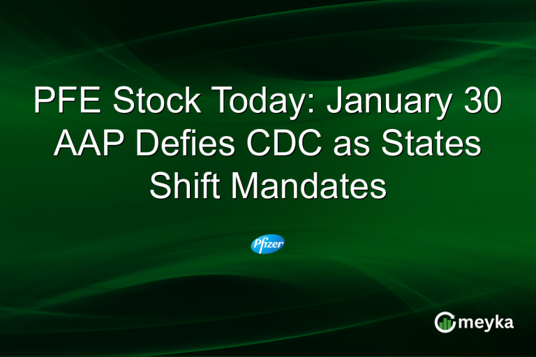 PFE Stock Today: January 30 AAP Defies CDC as States Shift Mandates