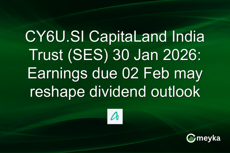 CY6U.SI CapitaLand India Trust (SES) 30 Jan 2026: Earnings due 02 Feb may reshape dividend outlook