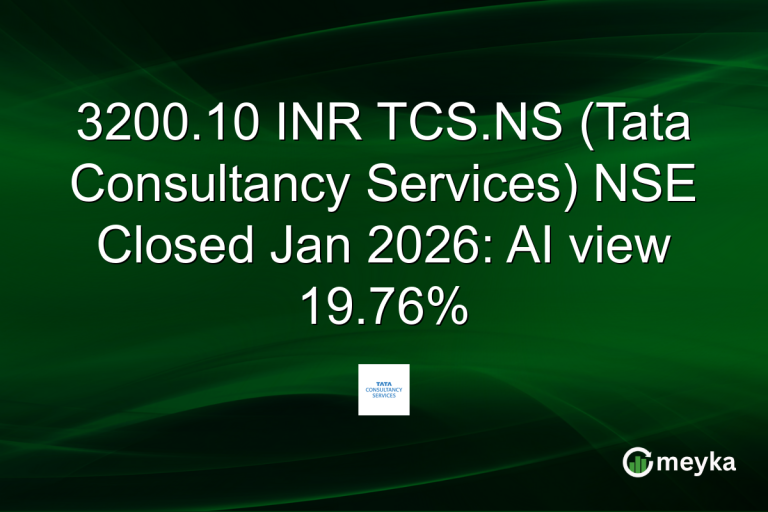 3200.10 INR TCS.NS (Tata Consultancy Services) NSE Closed Jan 2026: AI view 19.76%
