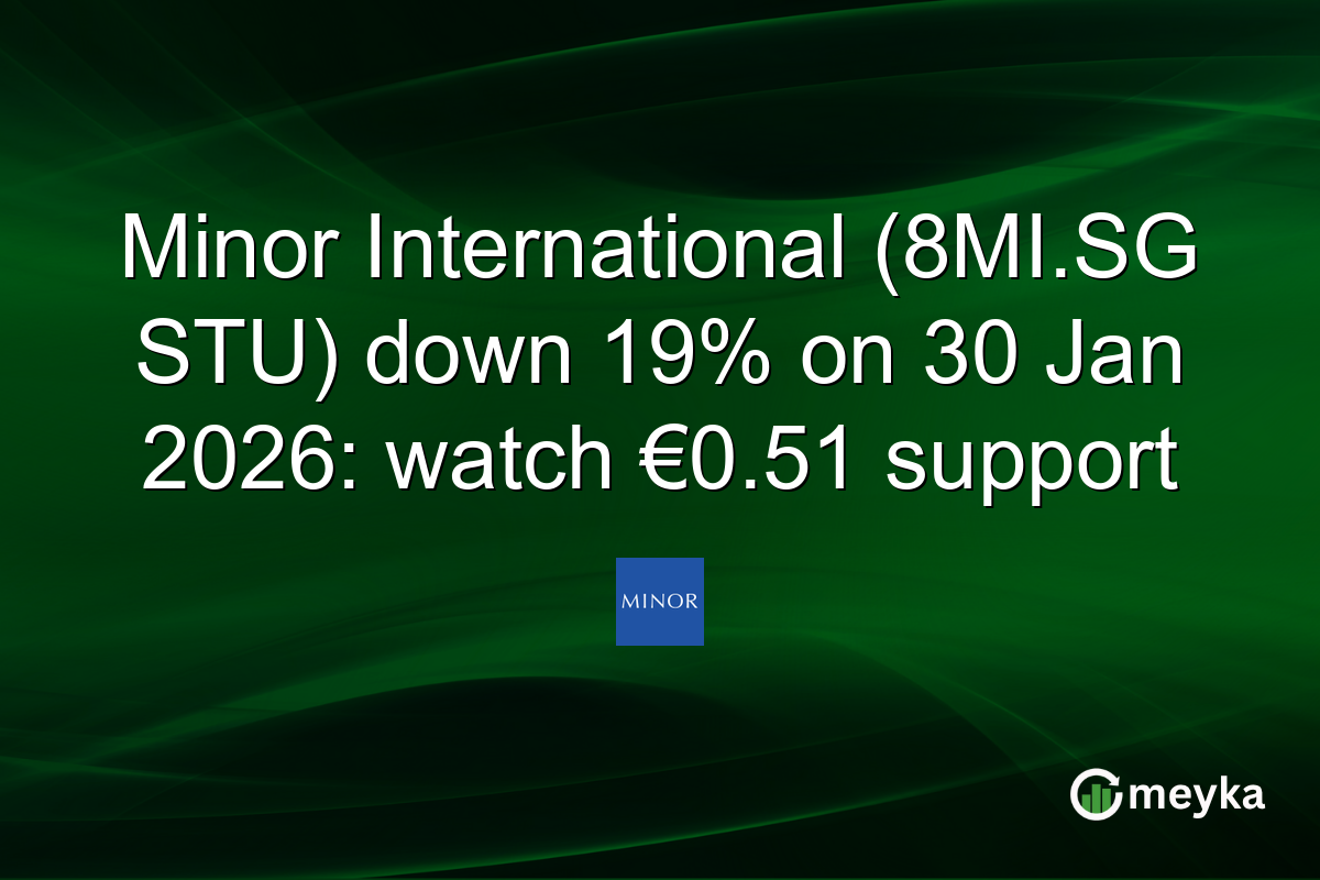 Minor International (8MI.SG STU) down 19% on 30 Jan 2026: watch €0.51 support