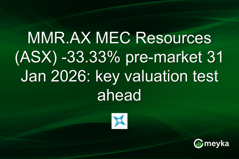 MMR.AX MEC Resources (ASX) -33.33% pre-market 31 Jan 2026: key valuation test ahead