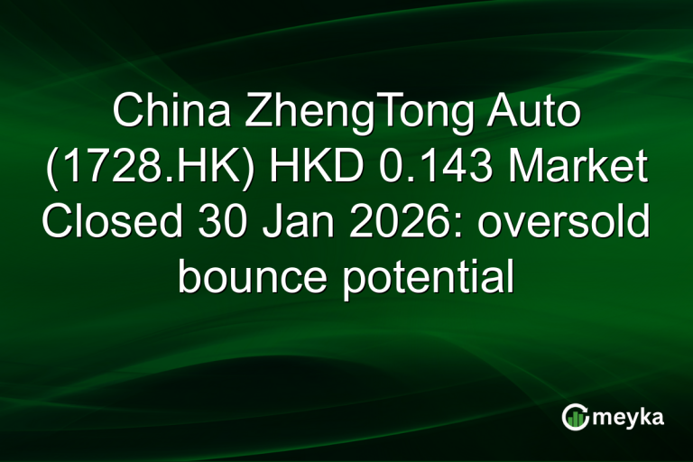 China ZhengTong Auto (1728.HK) HKD 0.143 Market Closed 30 Jan 2026: oversold bounce potential