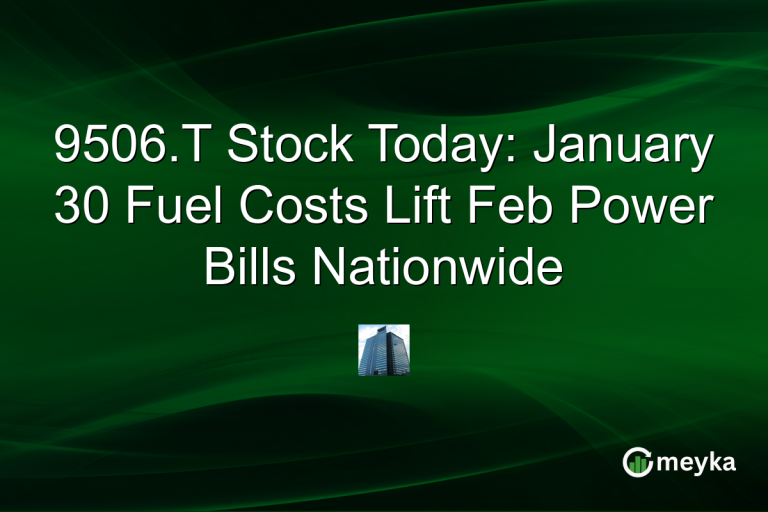 9506.T Stock Today: January 30 Fuel Costs Lift Feb Power Bills Nationwide