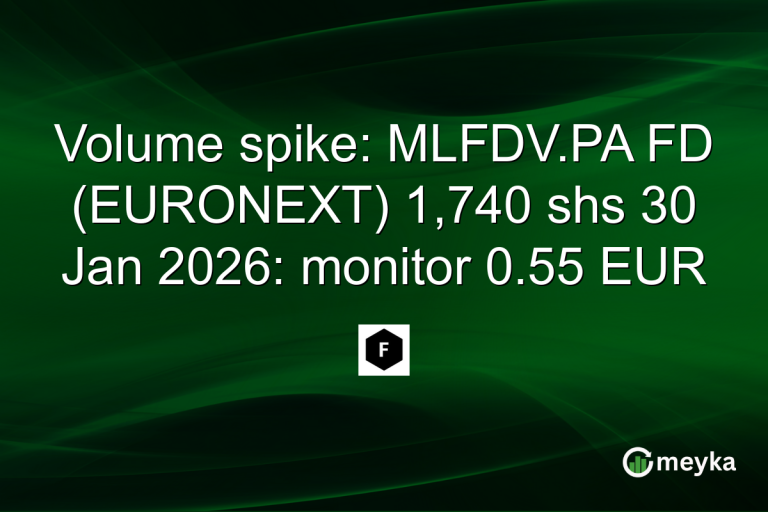 Volume spike: MLFDV.PA FD (EURONEXT) 1,740 shs 30 Jan 2026: monitor 0.55 EUR
