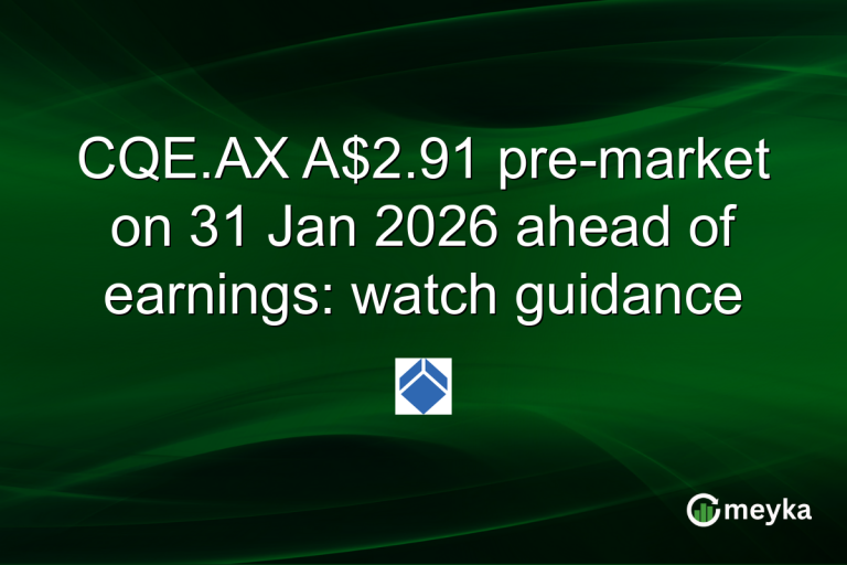 CQE.AX A$2.91 pre-market on 31 Jan 2026 ahead of earnings: watch guidance
