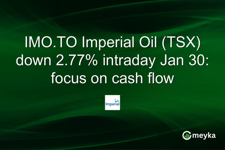 IMO.TO Imperial Oil (TSX) down 2.77% intraday Jan 30: focus on cash flow