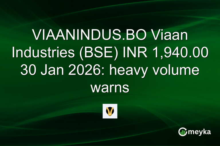 VIAANINDUS.BO Viaan Industries (BSE) INR 1,940.00 30 Jan 2026: heavy volume warns