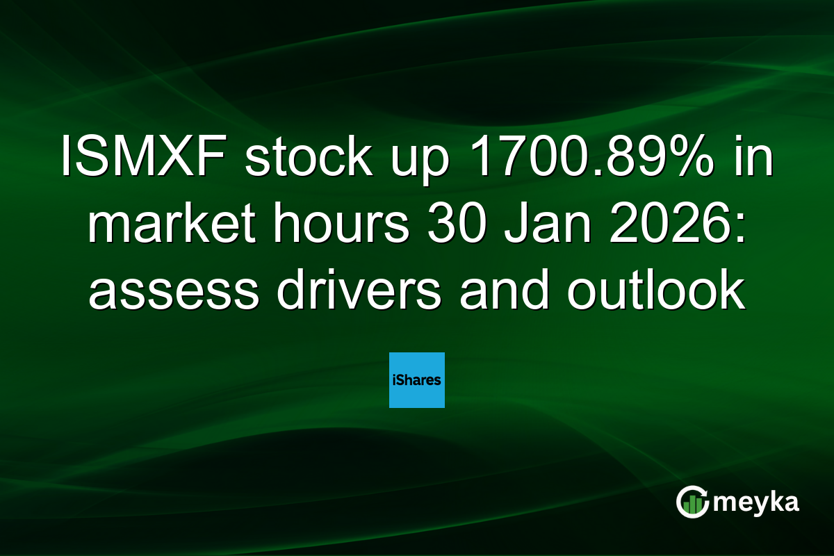 ISMXF stock up 1700.89% in market hours 30 Jan 2026: assess drivers and outlook