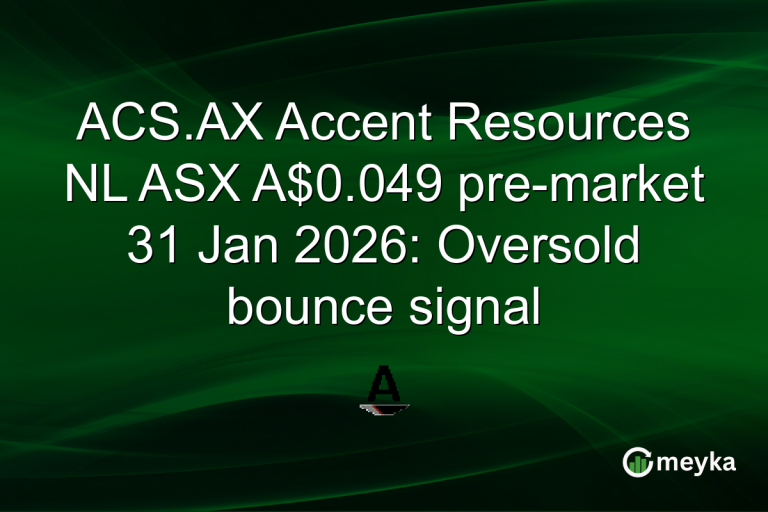 ACS.AX Accent Resources NL ASX A$0.049 pre-market 31 Jan 2026: Oversold bounce signal