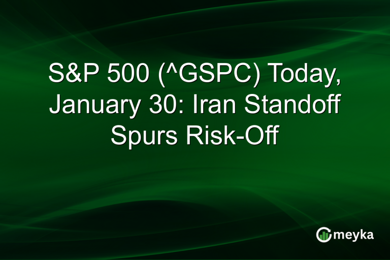 S&P 500 (^GSPC) Today, January 30: Iran Standoff Spurs Risk-Off