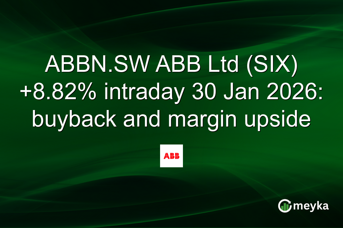 ABBN.SW ABB Ltd (SIX) +8.82% intraday 30 Jan 2026: buyback and margin upside