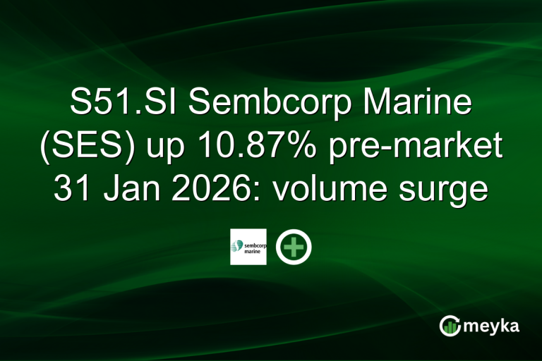 S51.SI Sembcorp Marine (SES) up 10.87% pre-market 31 Jan 2026: volume surge