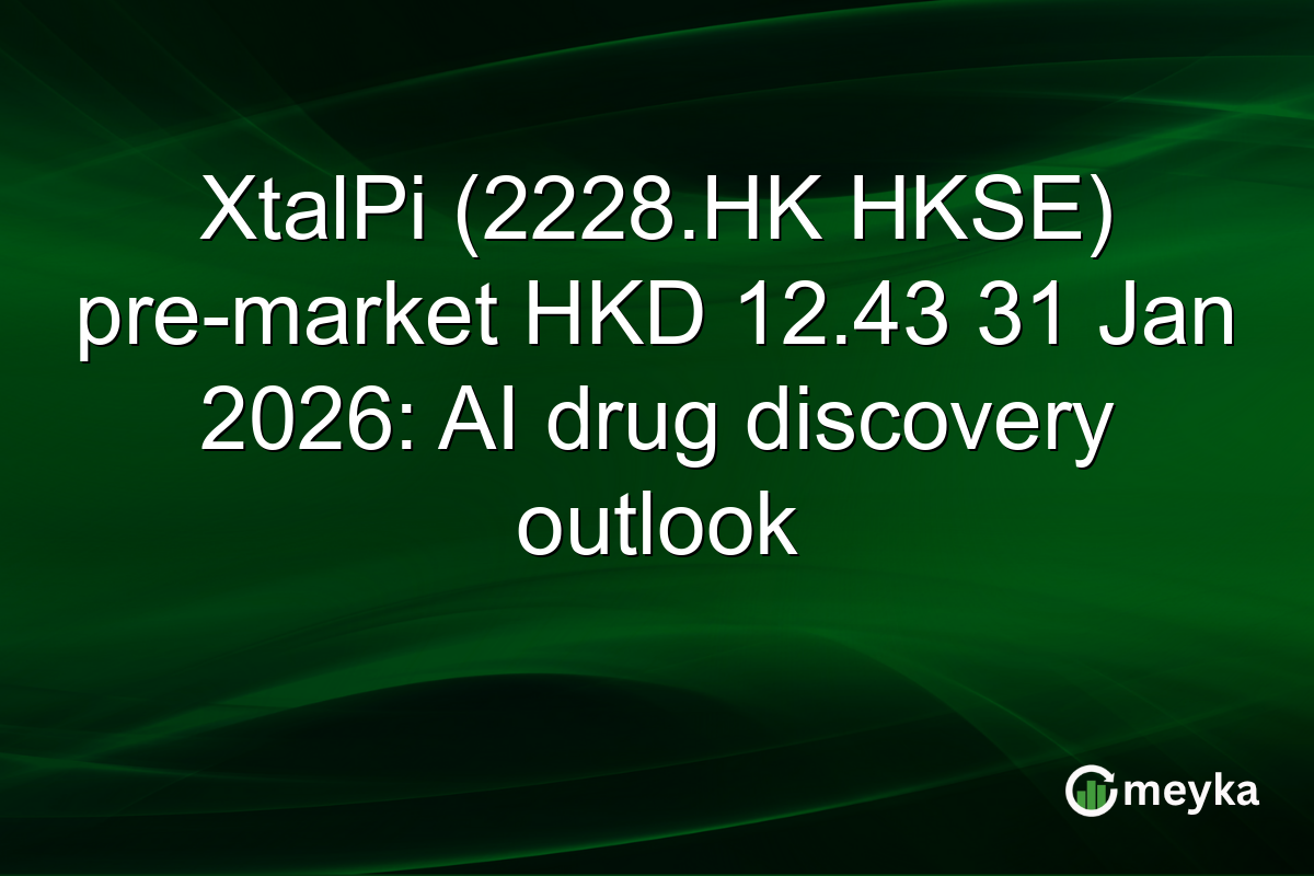 XtalPi (2228.HK HKSE) pre-market HKD 12.43 31 Jan 2026: AI drug discovery outlook