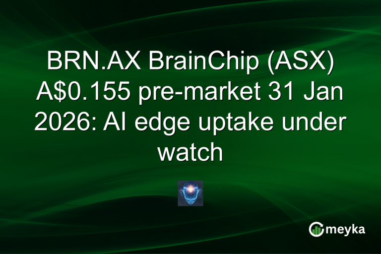 BRN.AX BrainChip (ASX) A$0.155 pre-market 31 Jan 2026: AI edge uptake under watch