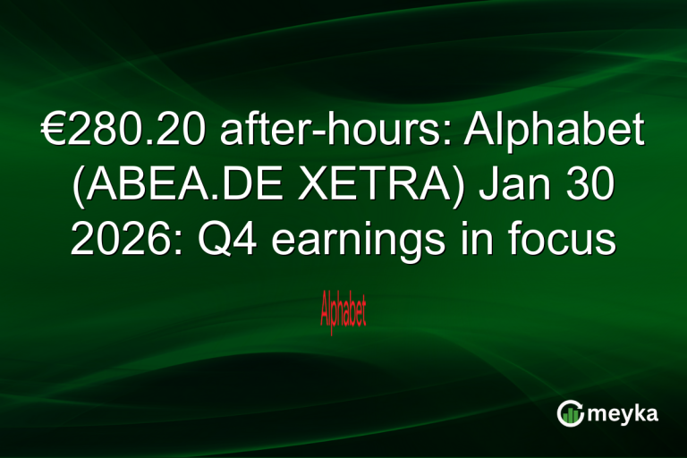 €280.20 after-hours: Alphabet (ABEA.DE XETRA) Jan 30 2026: Q4 earnings in focus