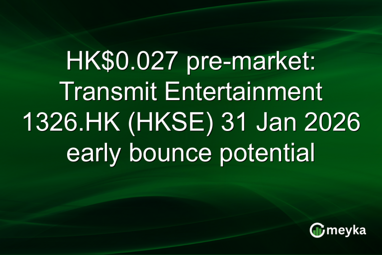 HK$0.027 pre-market: Transmit Entertainment 1326.HK (HKSE) 31 Jan 2026 early bounce potential
