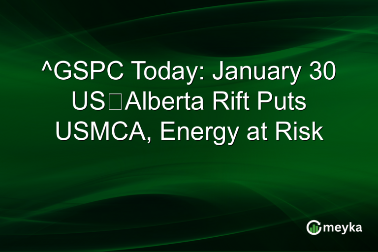 ^GSPC Today: January 30 US‑Alberta Rift Puts USMCA, Energy at Risk