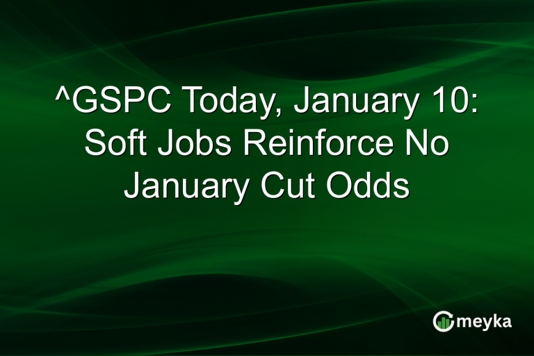 ^GSPC Today, January 10: Soft Jobs Reinforce No January Cut Odds