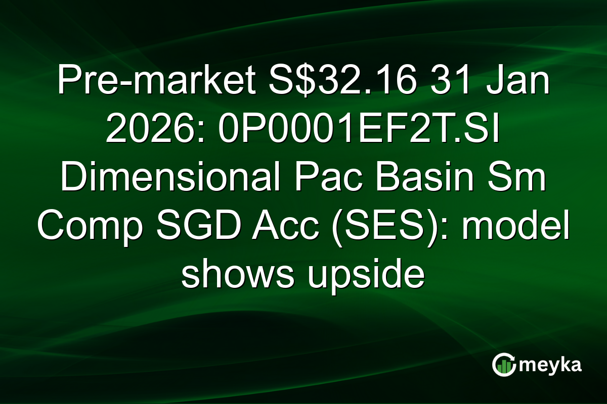 Pre-market S$32.16 31 Jan 2026: 0P0001EF2T.SI Dimensional Pac Basin Sm Comp SGD Acc (SES): model shows upside