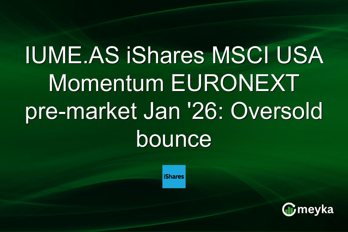 IUME.AS iShares MSCI USA Momentum EURONEXT pre-market Jan '26: Oversold bounce
