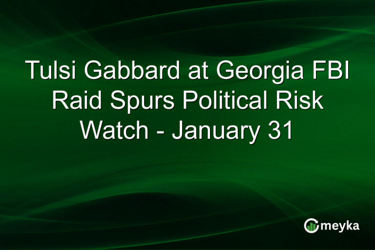 Tulsi Gabbard at Georgia FBI Raid Spurs Political Risk Watch - January 31