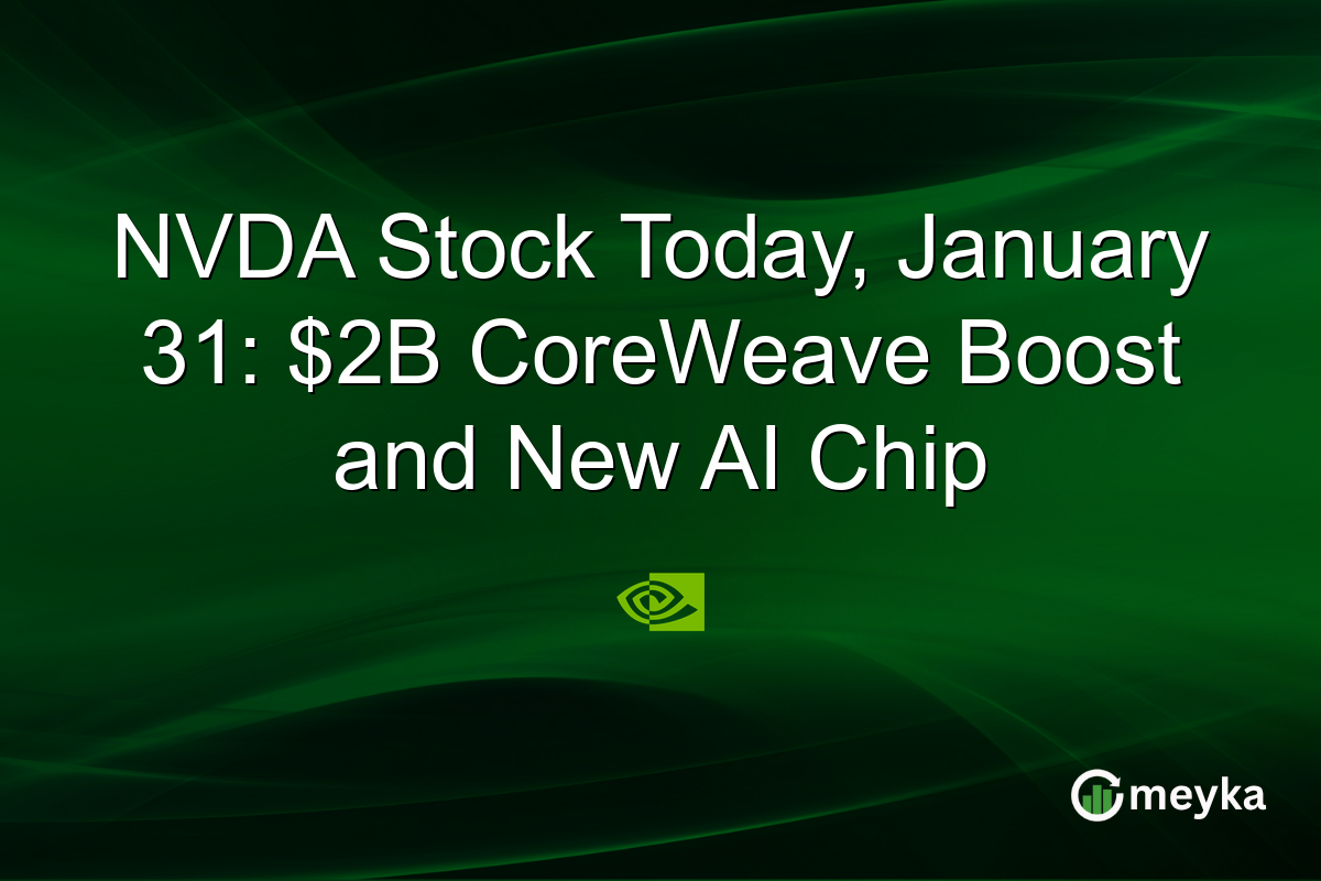 NVDA Stock Today, January 31: $2B CoreWeave Boost and New AI Chip