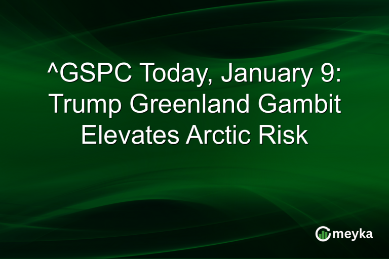 ^GSPC Today, January 9: Trump Greenland Gambit Elevates Arctic Risk