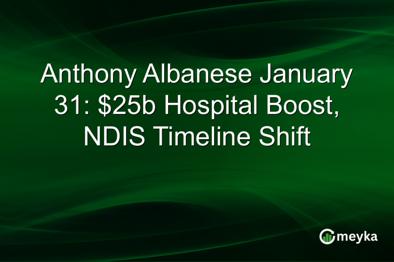 Anthony Albanese January 31: $25b Hospital Boost, NDIS Timeline Shift