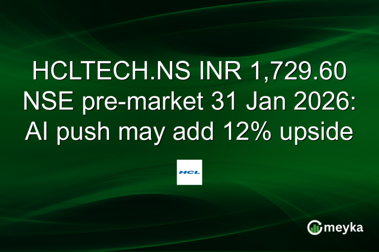 HCLTECH.NS INR 1,729.60 NSE pre-market 31 Jan 2026: AI push may add 12% upside
