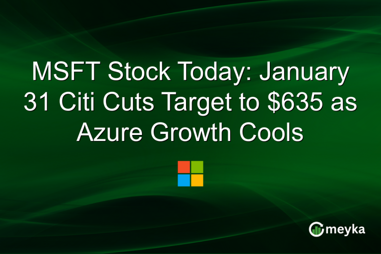 MSFT Stock Today: January 31 Citi Cuts Target to $635 as Azure Growth Cools