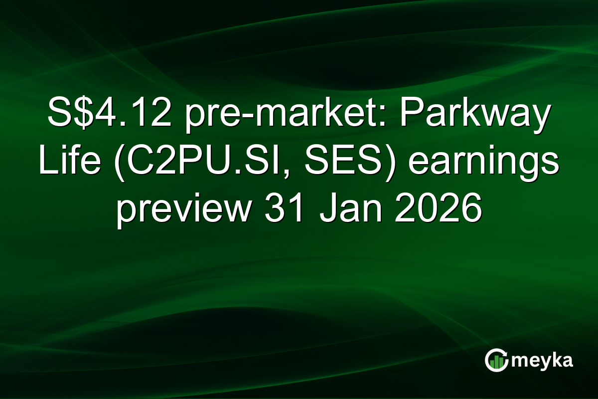 S$4.12 pre-market: Parkway Life (C2PU.SI, SES) earnings preview 31 Jan 2026
