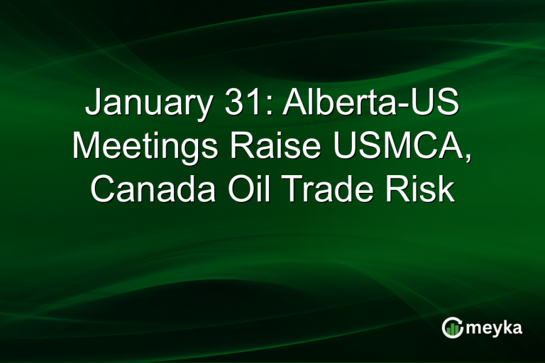 January 31: Alberta-US Meetings Raise USMCA, Canada Oil Trade Risk