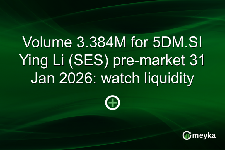 Volume 3.384M for 5DM.SI Ying Li (SES) pre-market 31 Jan 2026: watch liquidity