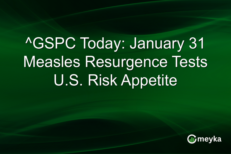 ^GSPC Today: January 31 Measles Resurgence Tests U.S. Risk Appetite