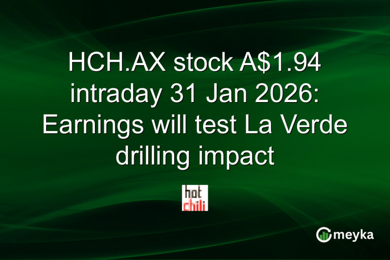HCH.AX stock A$1.94 intraday 31 Jan 2026: Earnings will test La Verde drilling impact