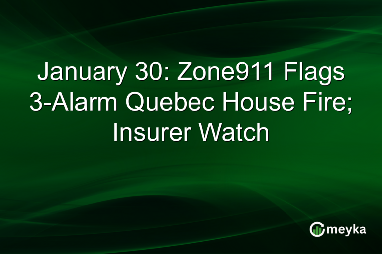 January 30: Zone911 Flags 3-Alarm Quebec House Fire; Insurer Watch