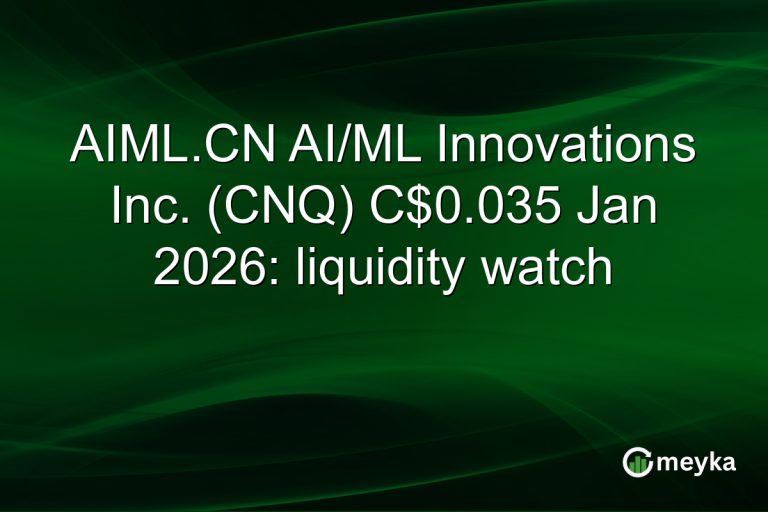AIML.CN AI/ML Innovations Inc. (CNQ) C$0.035 Jan 2026: liquidity watch