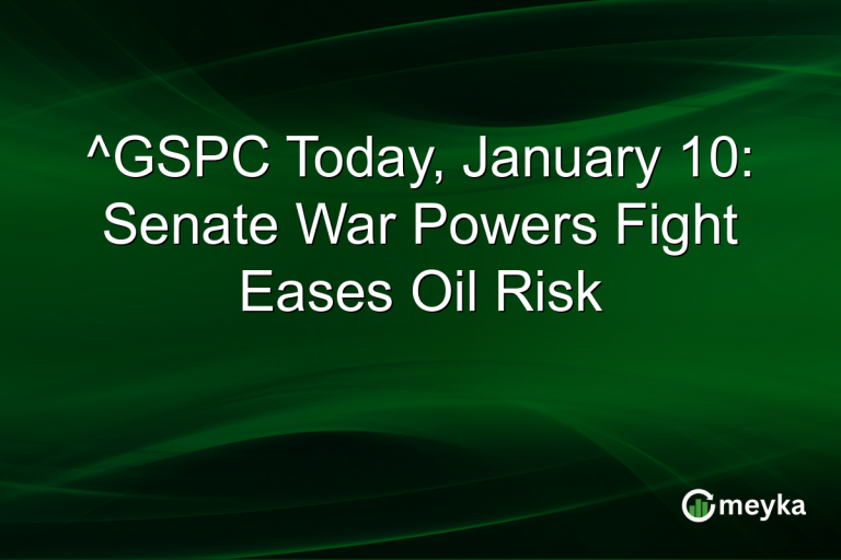 ^GSPC Today, January 10: Senate War Powers Fight Eases Oil Risk