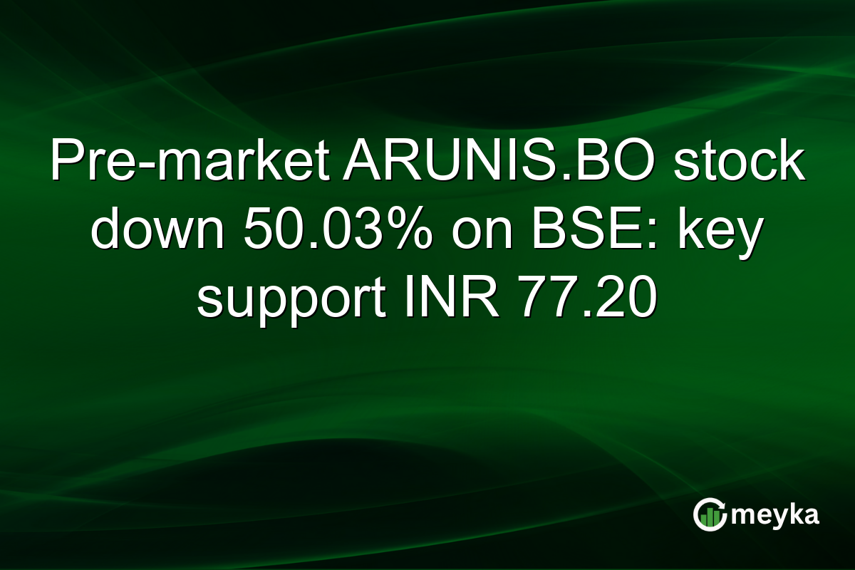Pre-market ARUNIS.BO stock down 50.03% on BSE: key support INR 77.20
