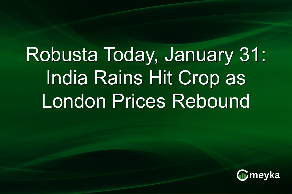 Robusta Today, January 31: India Rains Hit Crop as London Prices Rebound