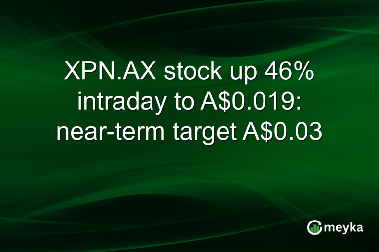 XPN.AX stock up 46% intraday to A$0.019: near-term target A$0.03