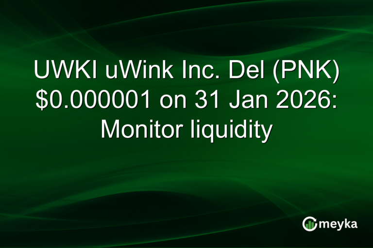UWKI uWink Inc. Del (PNK) $0.000001 on 31 Jan 2026: Monitor liquidity