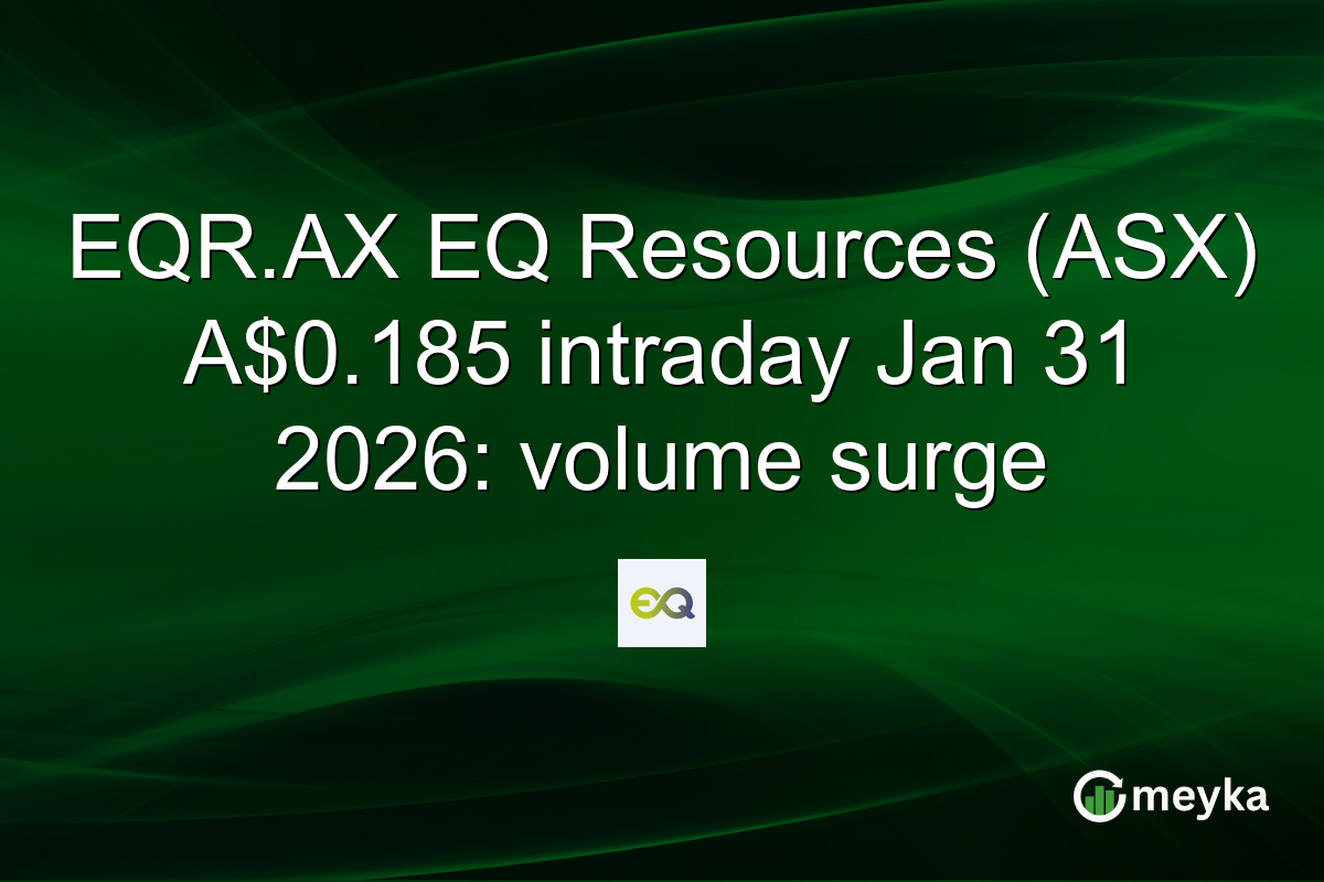 EQR.AX EQ Resources (ASX) A$0.185 intraday Jan 31 2026: volume surge